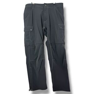 Kuhl‎ Pants Mens 38 x 30 Renegade Stealth Convertible Zip Off Cargo Shorts Grey